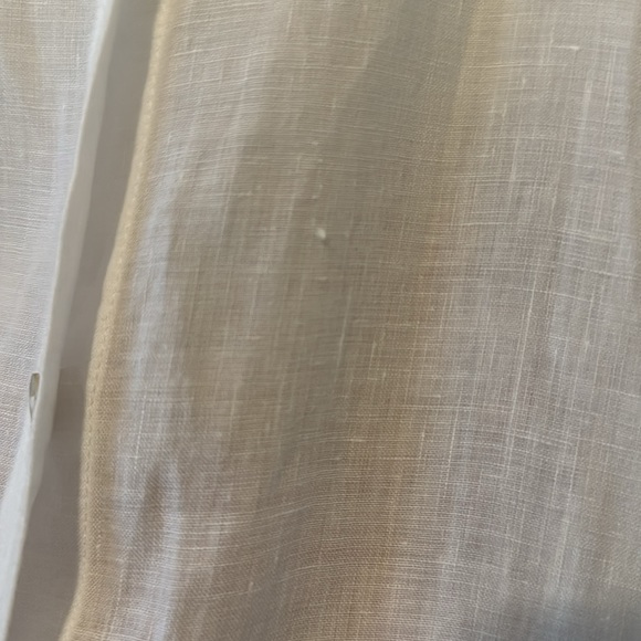 Eileen Fisher Linen High Slit Shirt (Size SP) - Picture 3 of 7